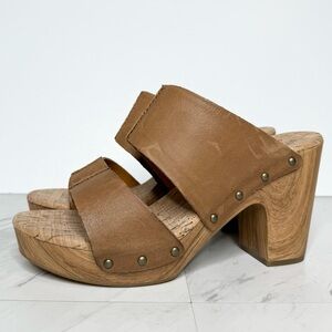 Kork Ease Darra Brown Leather Heeled Sandal 11M